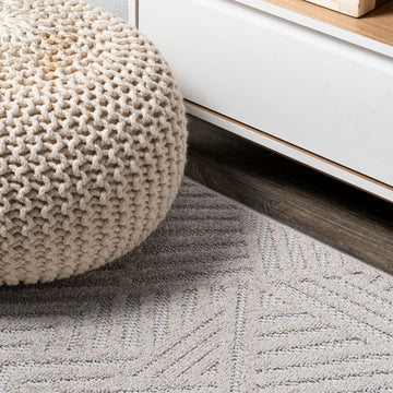 Jordan High-low Pile Art Deco Geometric Indoor/outdoor Area Rug